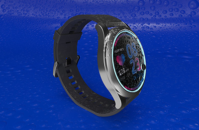 Smart watch bonded with water-resistant superglue